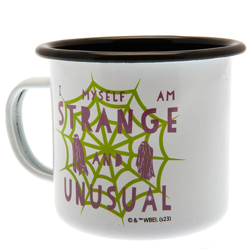 Beetlejuice Themed Enamel Coffee Mug and Collectible EVA Keyring Gift Set