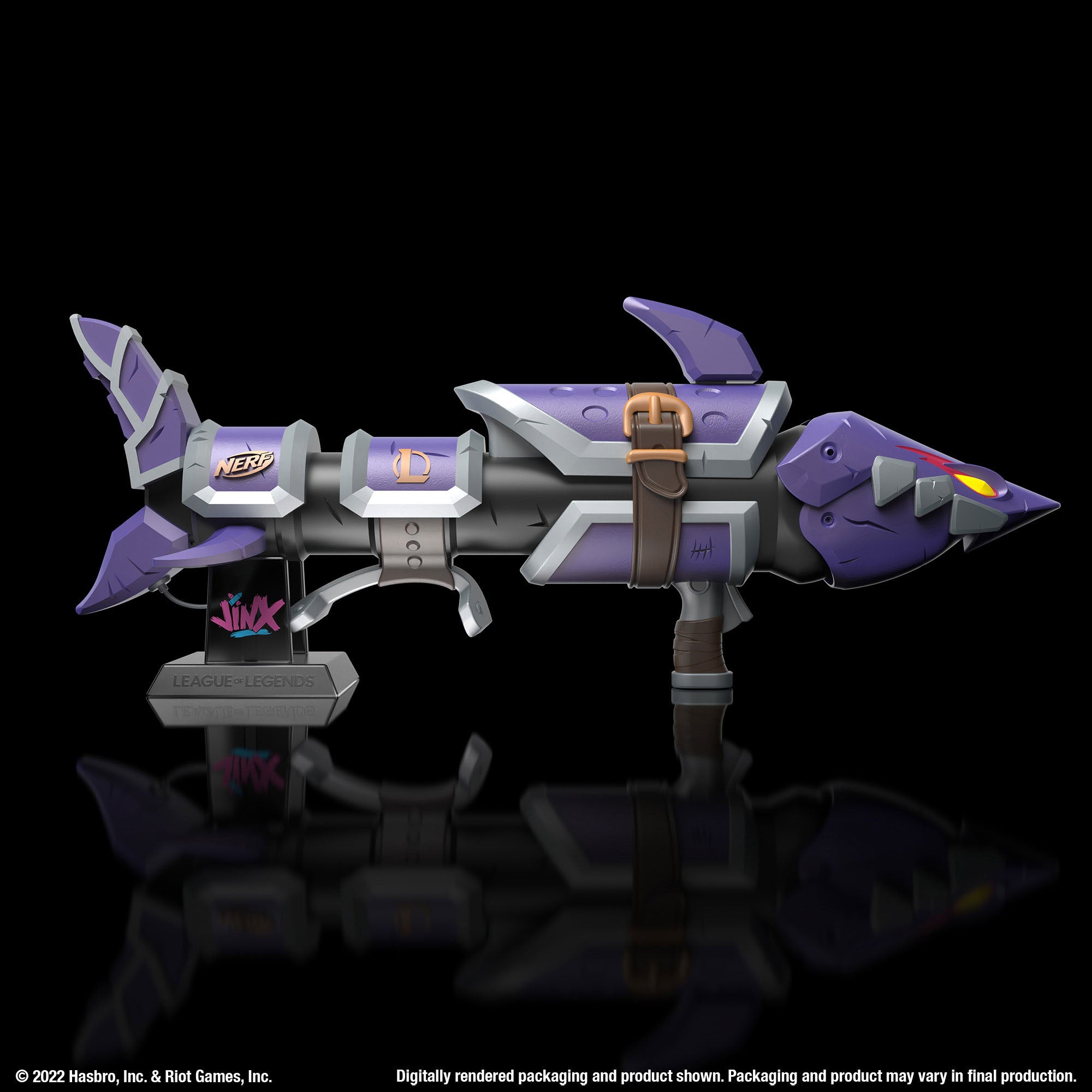 Nerf LMTD Limited Edition League of Legends Inspired Jinx Fishbones Dart Blaster