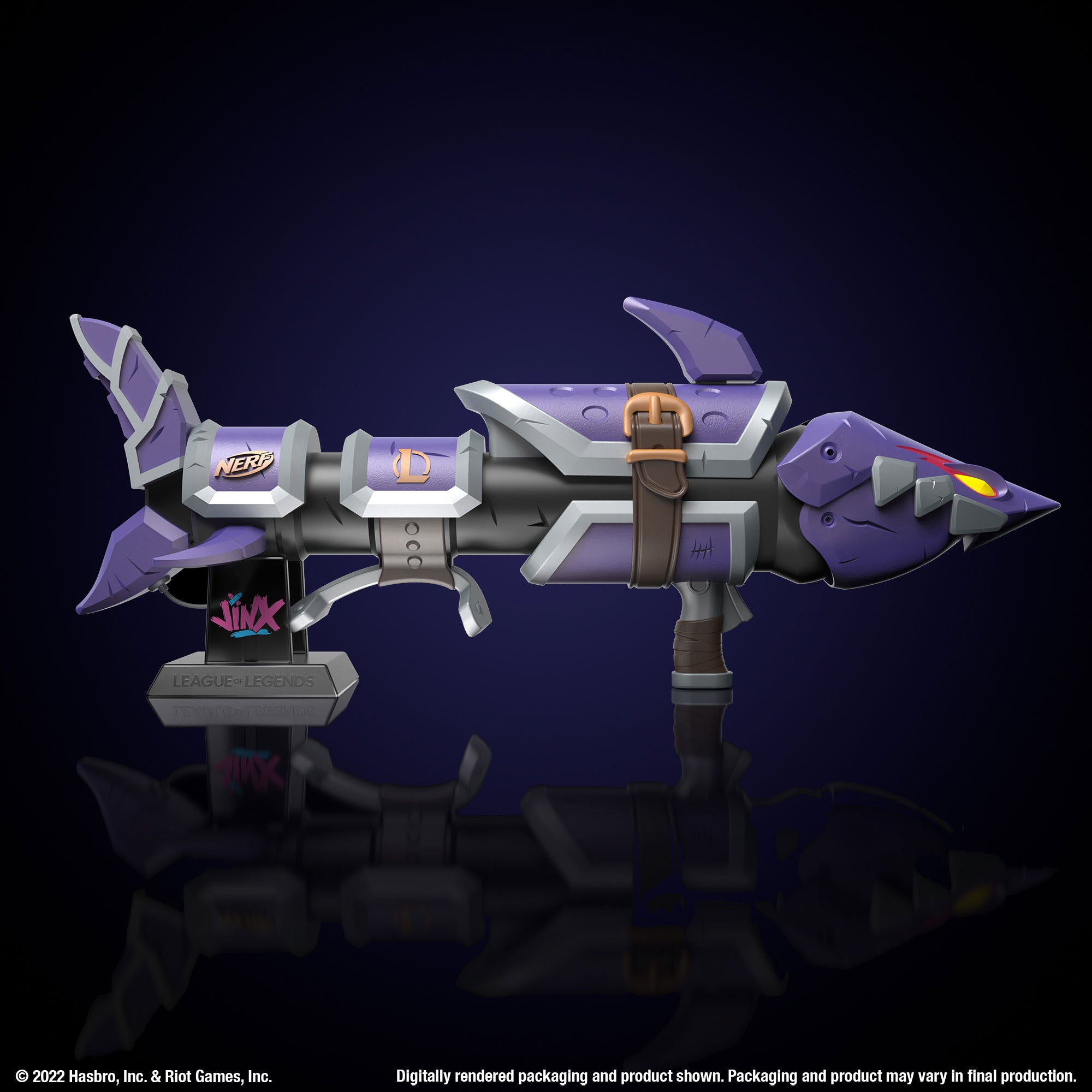 Nerf LMTD Limited Edition League of Legends Inspired Jinx Fishbones Dart Blaster