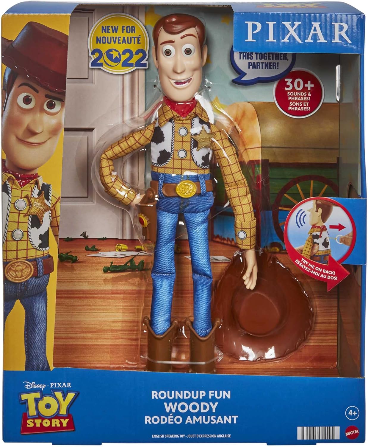 Disney Pixar Toy Story Roundup Interactive Fun Woody Action Figure