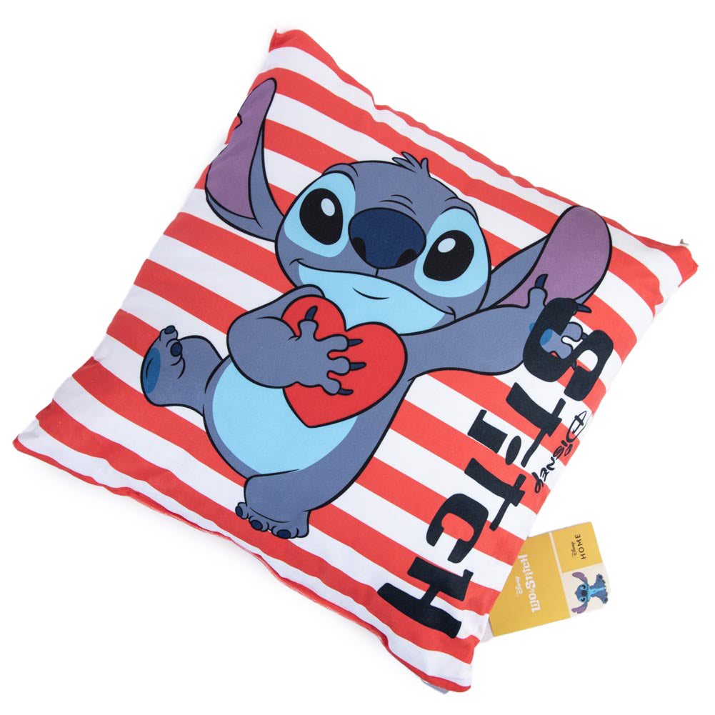 Lilo & Stitch Character Themed Striped Decorative Cushion