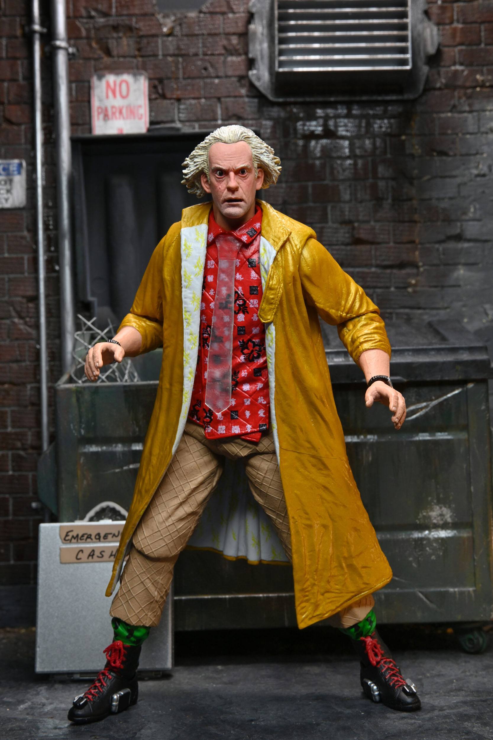 NECA Ultimate 2015 Doc Brown Action Figure from Back to the Future Part 2