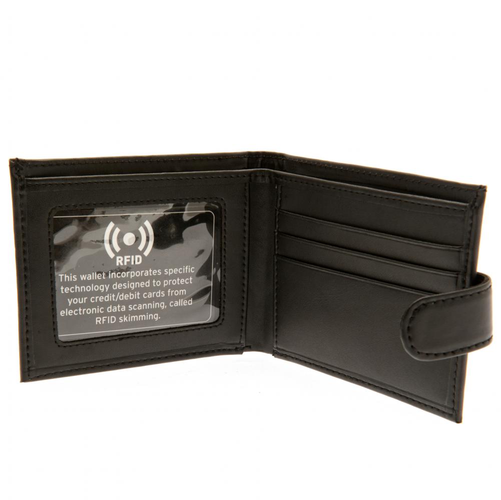 Everton Football Club RFID-Protected Black Leather Wallet
