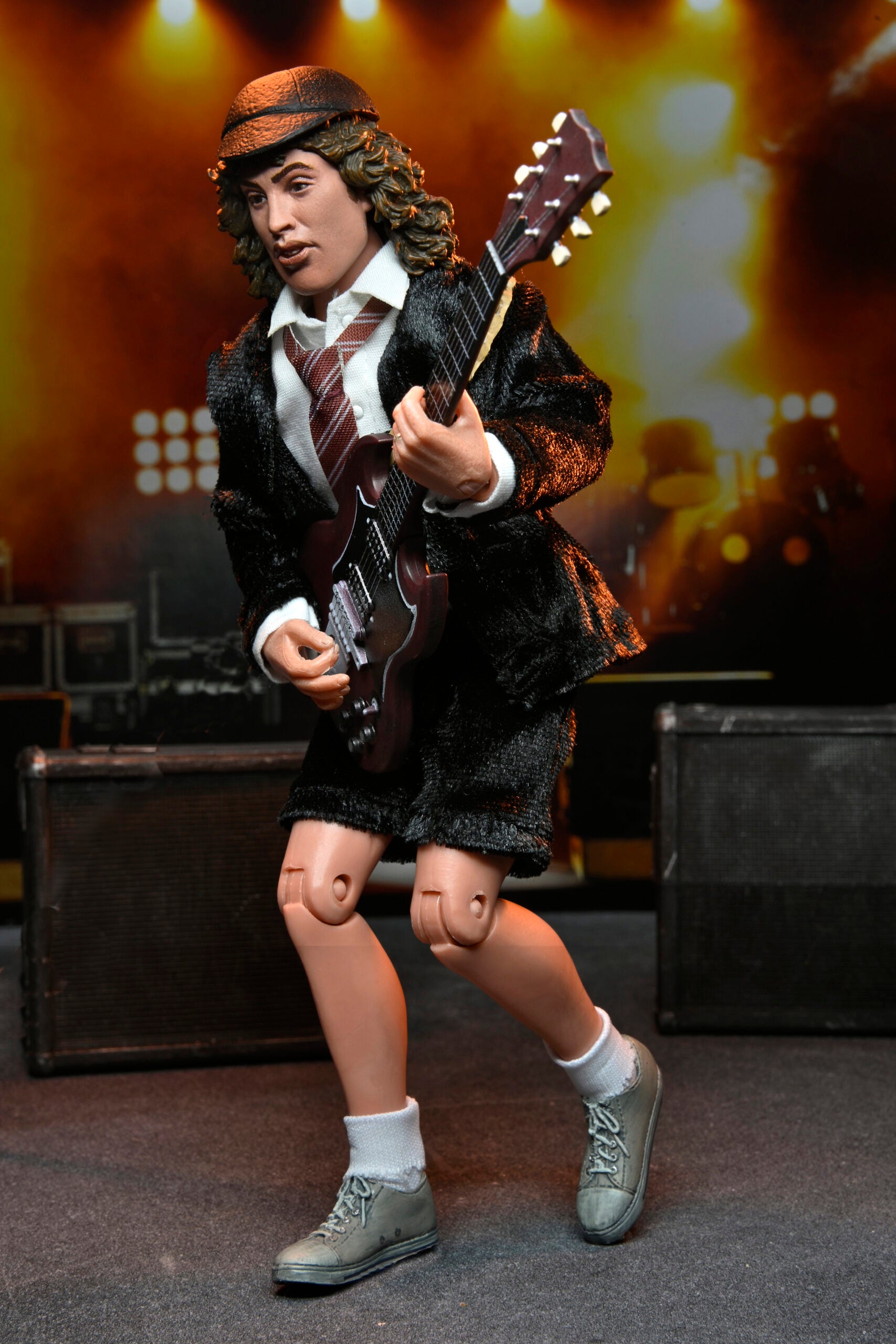 NECA Collectible 8 - Inch Clothed Angus Young Action Figure Inspired by AC/DC's Highway To Hell