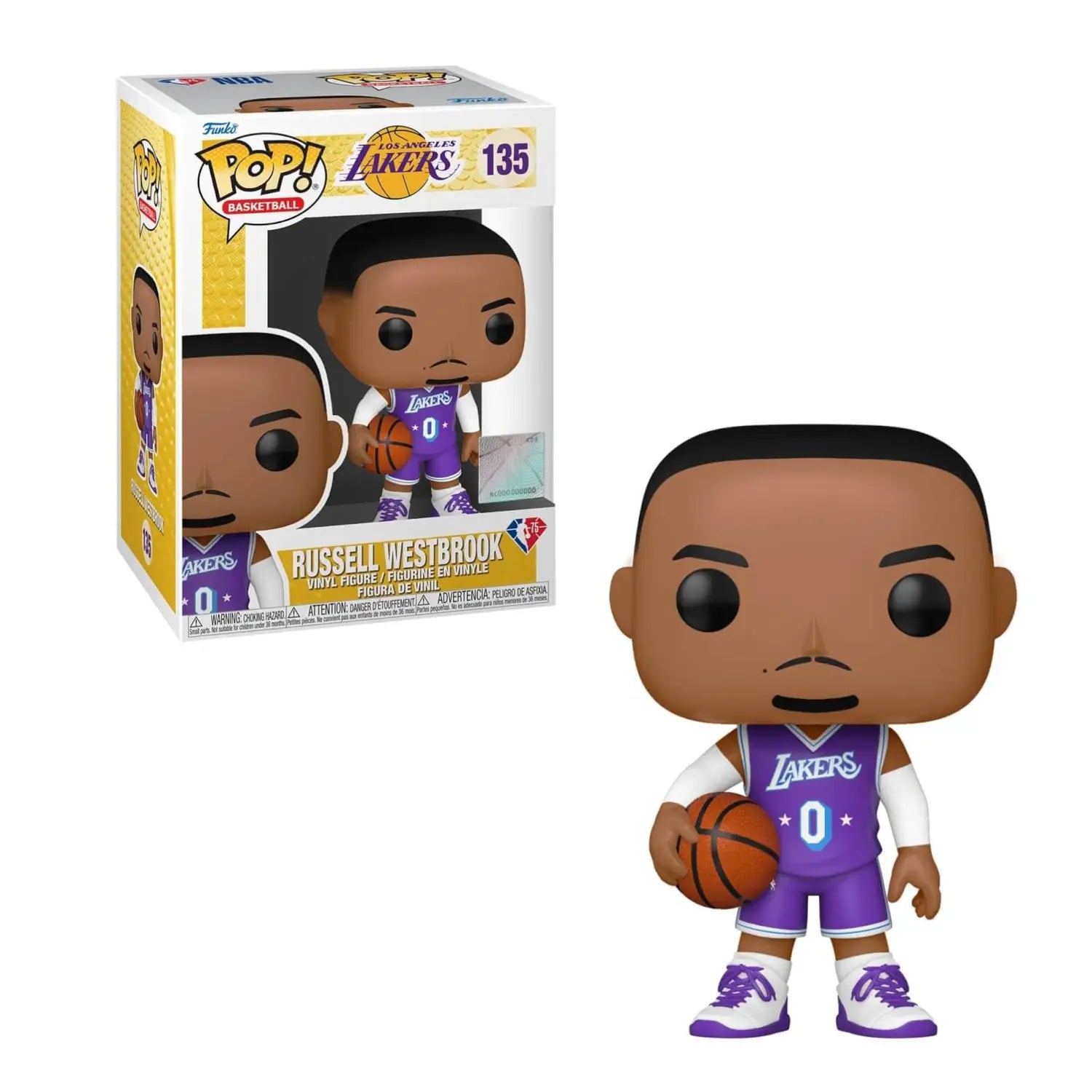 NBA Collectible Los Angeles Lakers - Russell Westbrook Funko Pop! Vinyl Action Figure