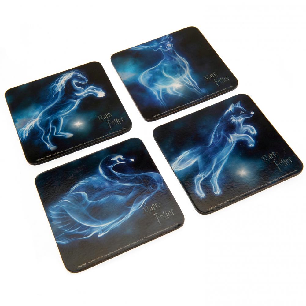 High - Quality Harry Potter Themed Patronus Coaster Set for Home Decoration
