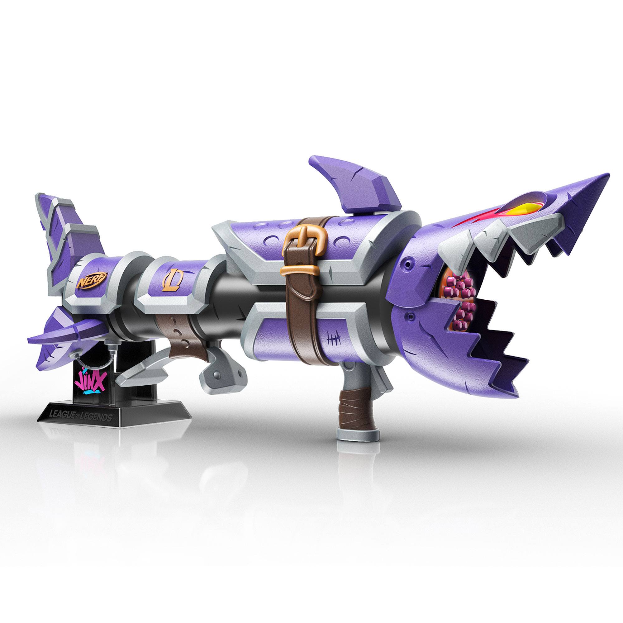 Nerf LMTD Limited Edition League of Legends Inspired Jinx Fishbones Dart Blaster