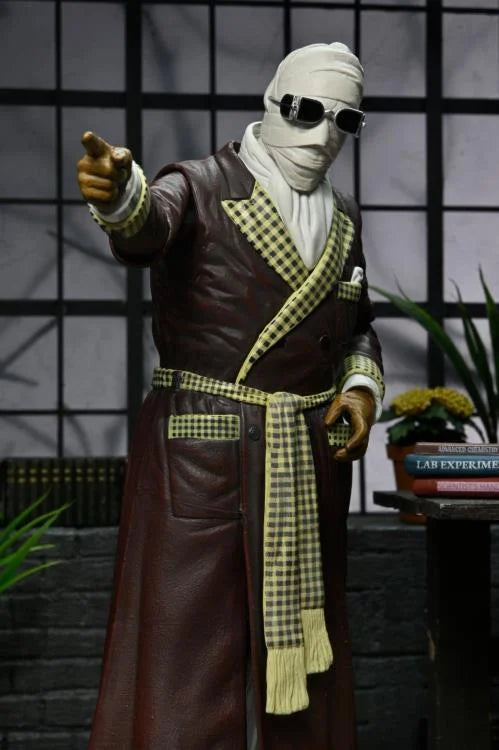 NECA Ultimate 7-Inch Action Figure - Color Version of the Invisible Man at Kemp House from Universal Monsters