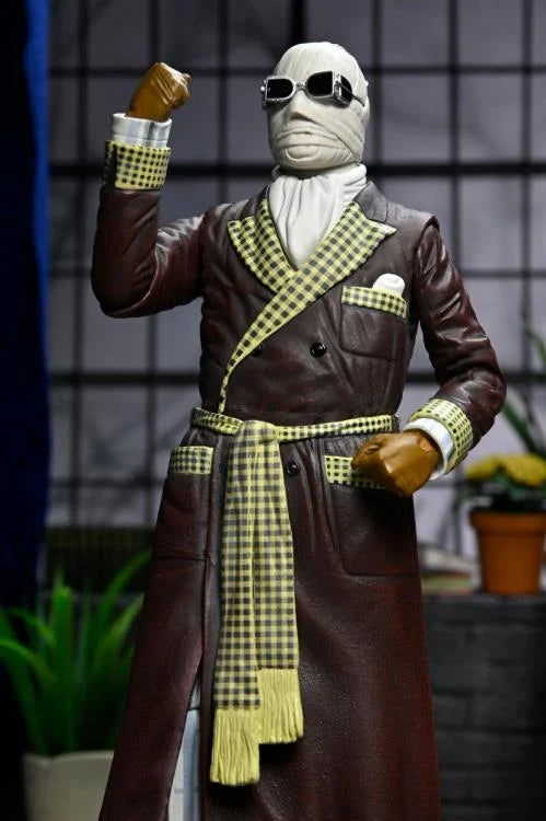 NECA Ultimate 7-Inch Action Figure - Color Version of the Invisible Man at Kemp House from Universal Monsters