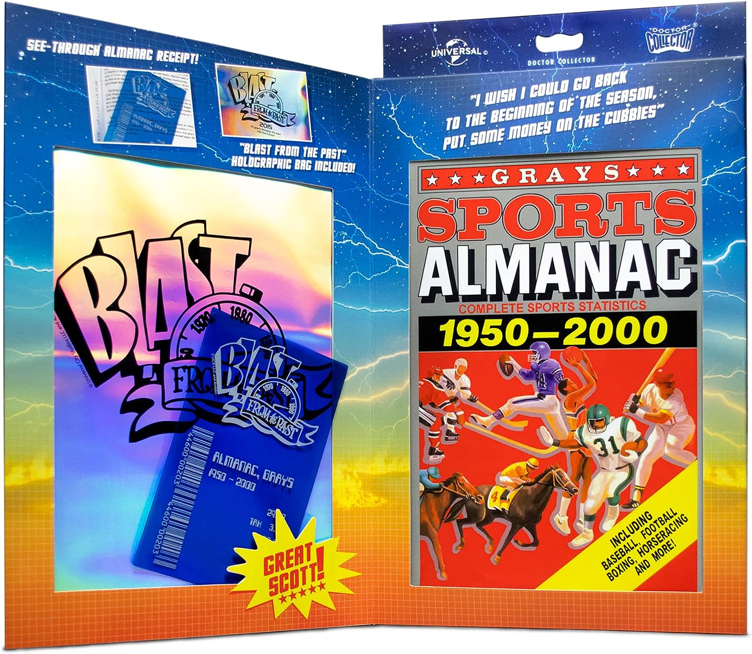 Authentic Back To The Future Grey's Sports Almanac Replica for Collectors
