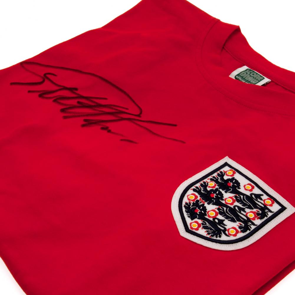 Authentic England 1996 Football Shirt Personally Signed by Legendary Sir Geoff Hurst