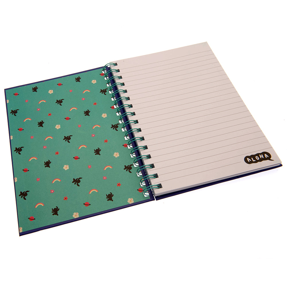 Lilo & Stitch Themed A5 Spiral Bound Hardcover Notebook