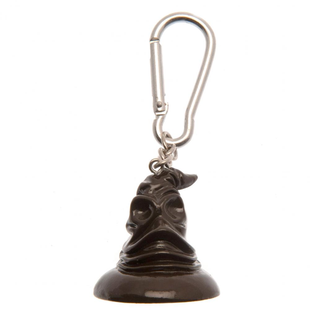 3D Polyresin Harry Potter Sorting Hat Keyring with Chain and Clip
