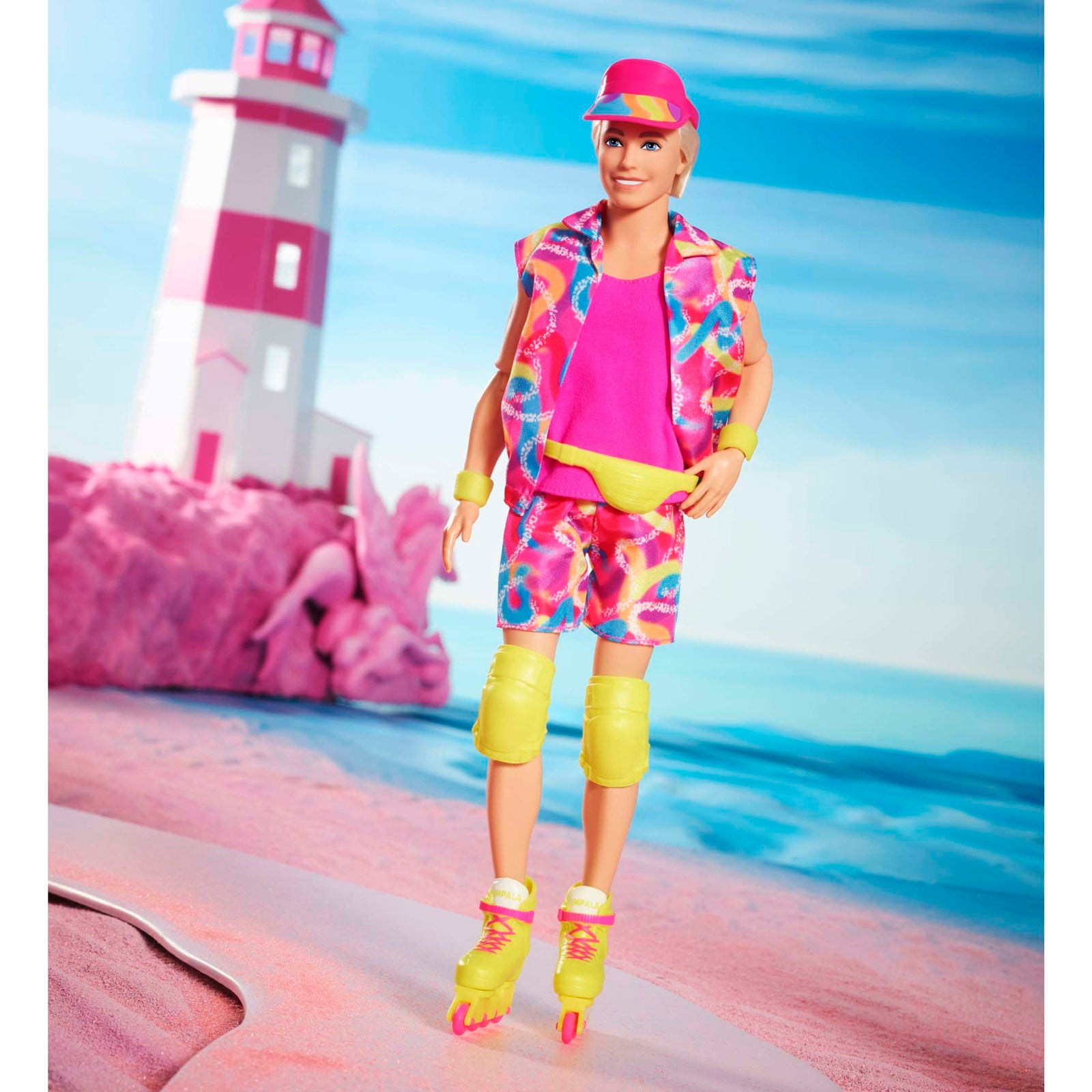 Barbie The Movie Collectible Neon Roller Skating Ken Doll Toy