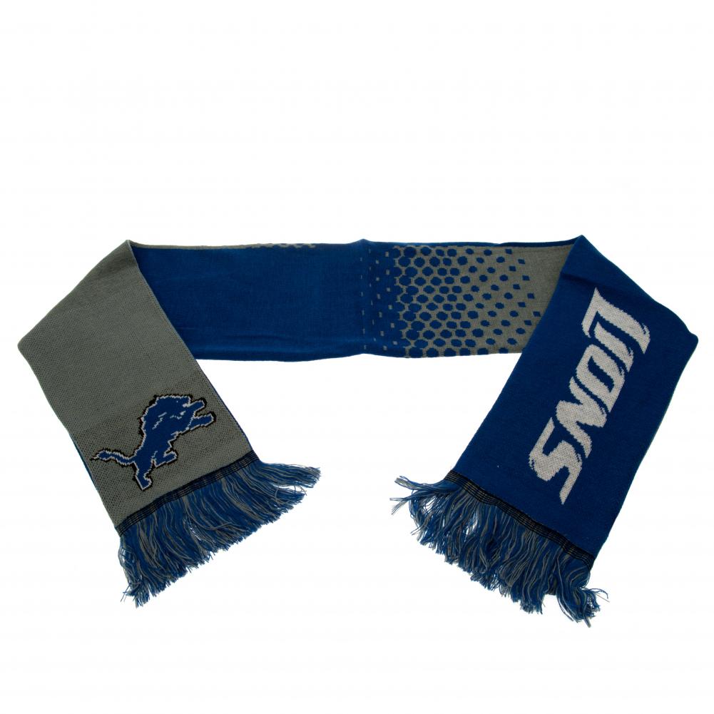 Detroit Lions Faded Jacquard Knit Scarf for Fans