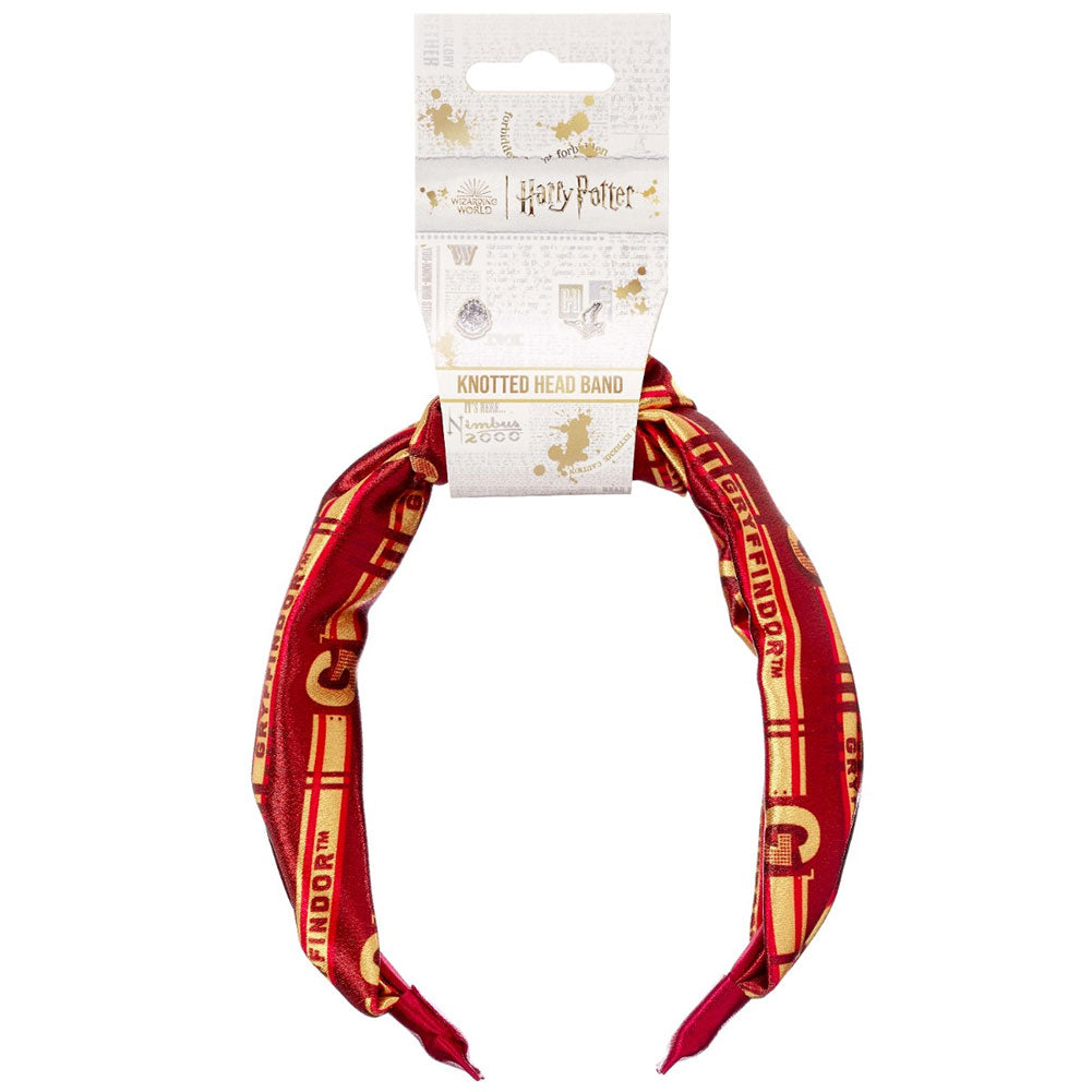 Gryffindor-themed Colorful Satin Knotted Harry Potter Headband
