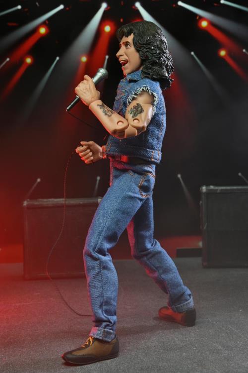 NECA Highly Detailed 8-Inch Clothed Action Figure of Bon Scott from AC/DC's Highway to Hell