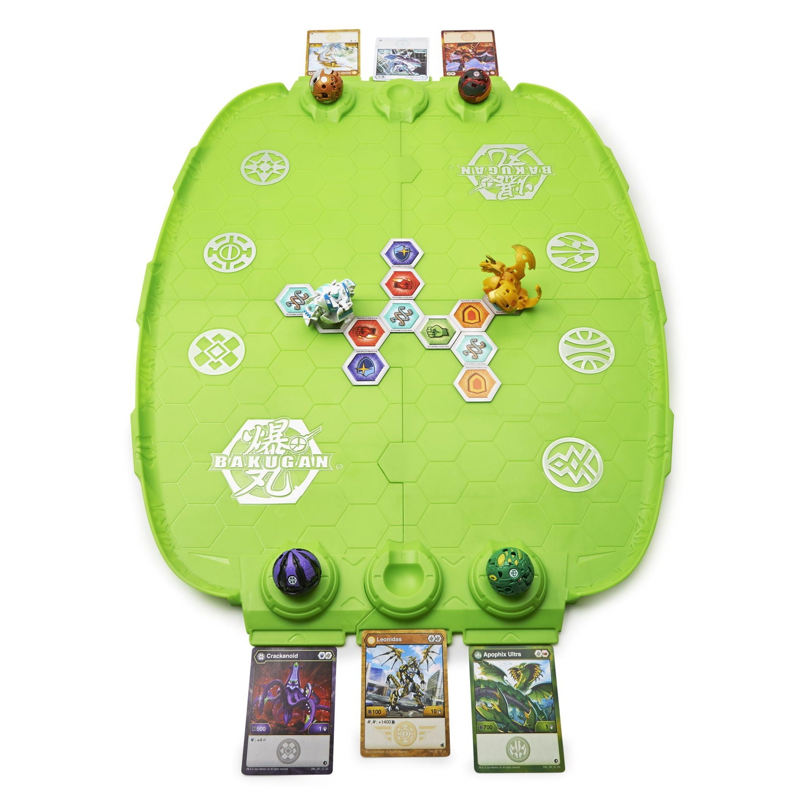 Bakugan Evolution Battle Arena Set - Including Exclusive Leonidas Bakugan Figure and Two Collectible Cards