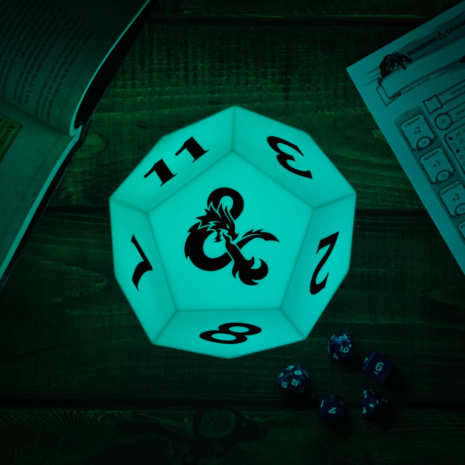 Dungeons and Dragons Decorative D12-Shaped Color-Changing Light