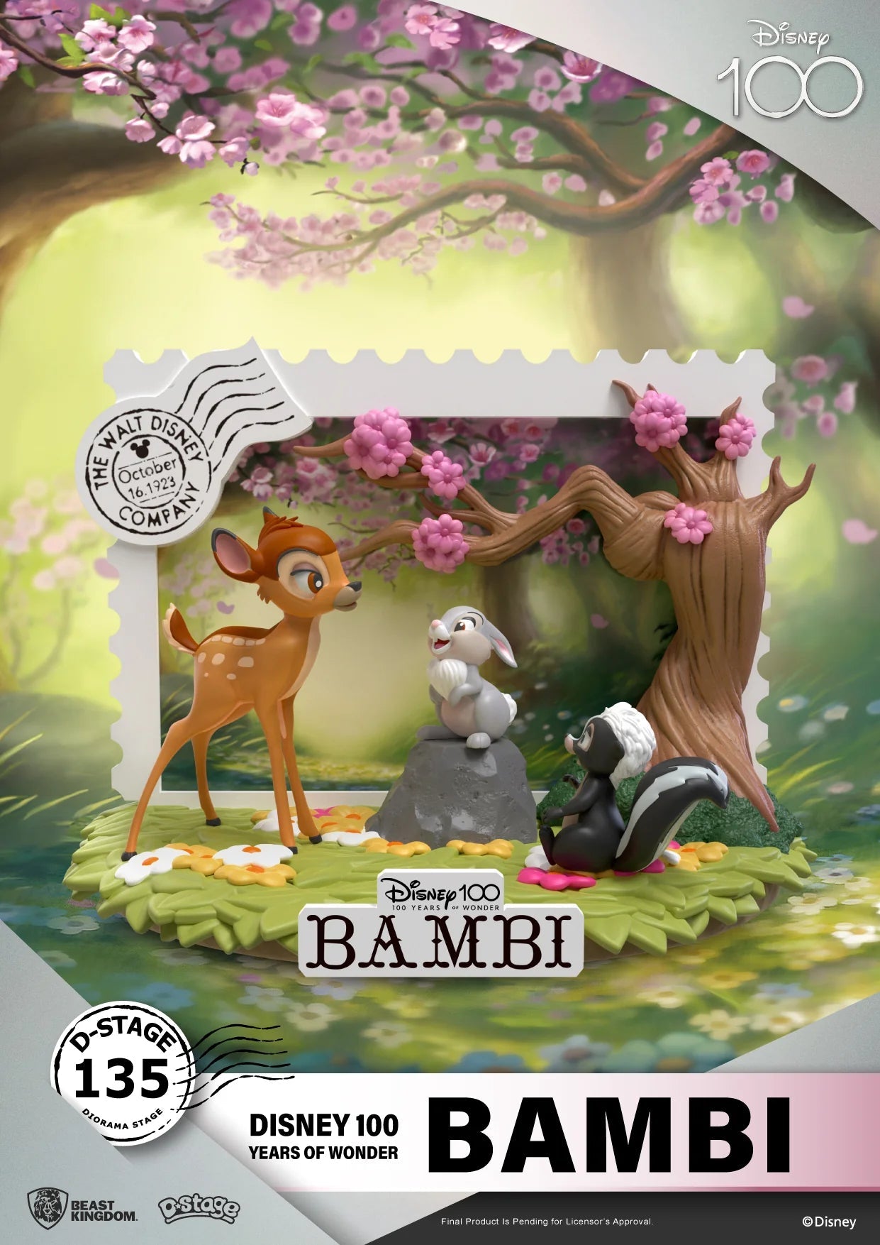 Beast Kingdom Collectible Disney 100 Years of Wonder Bambi Statue Figurine