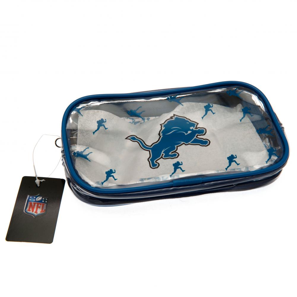 Detroit Lions PVC Zipped Pencil Case with Club Crest and Camo Design