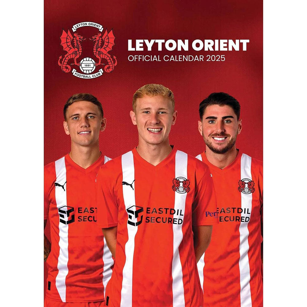 2025 Leyton Orient FC Stunning A3 Wall Calendar