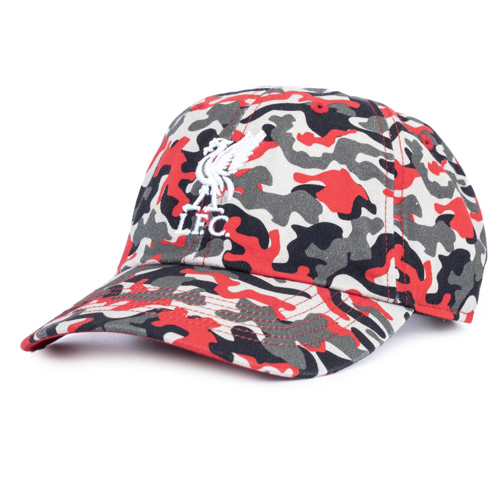 Liverpool FC Stylish Red & Grey Camo Curved Brim Cap for Adults