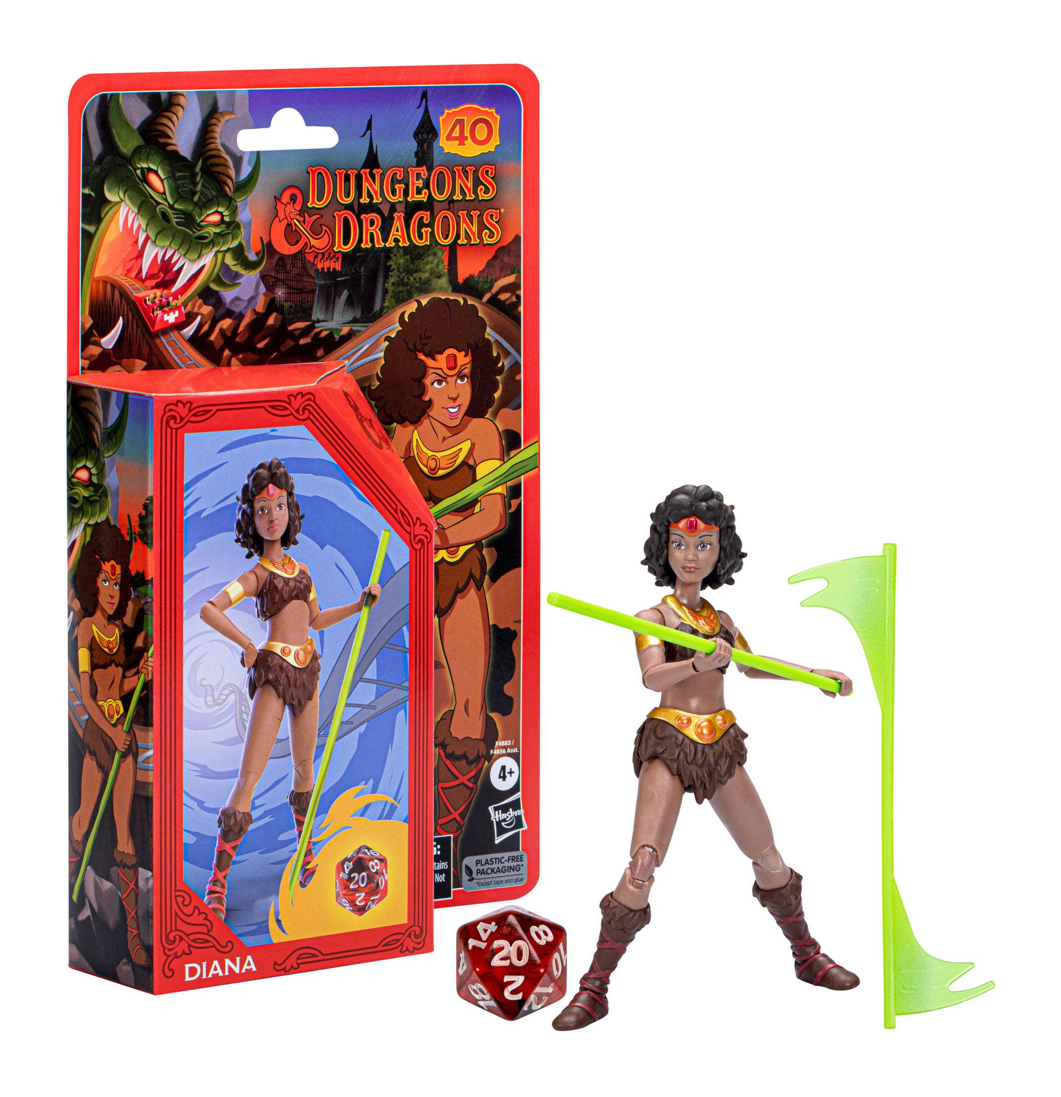 Dungeons & Dragons Cartoon Classics: Diana 6-Inch Scale Collectible Action Figure with Exclusive D20