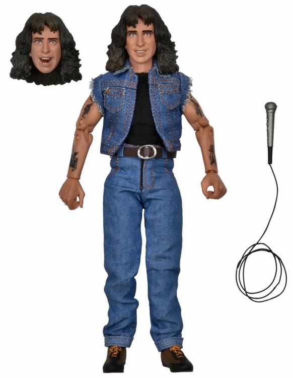 NECA Highly Detailed 8-Inch Clothed Action Figure of Bon Scott from AC/DC's Highway to Hell