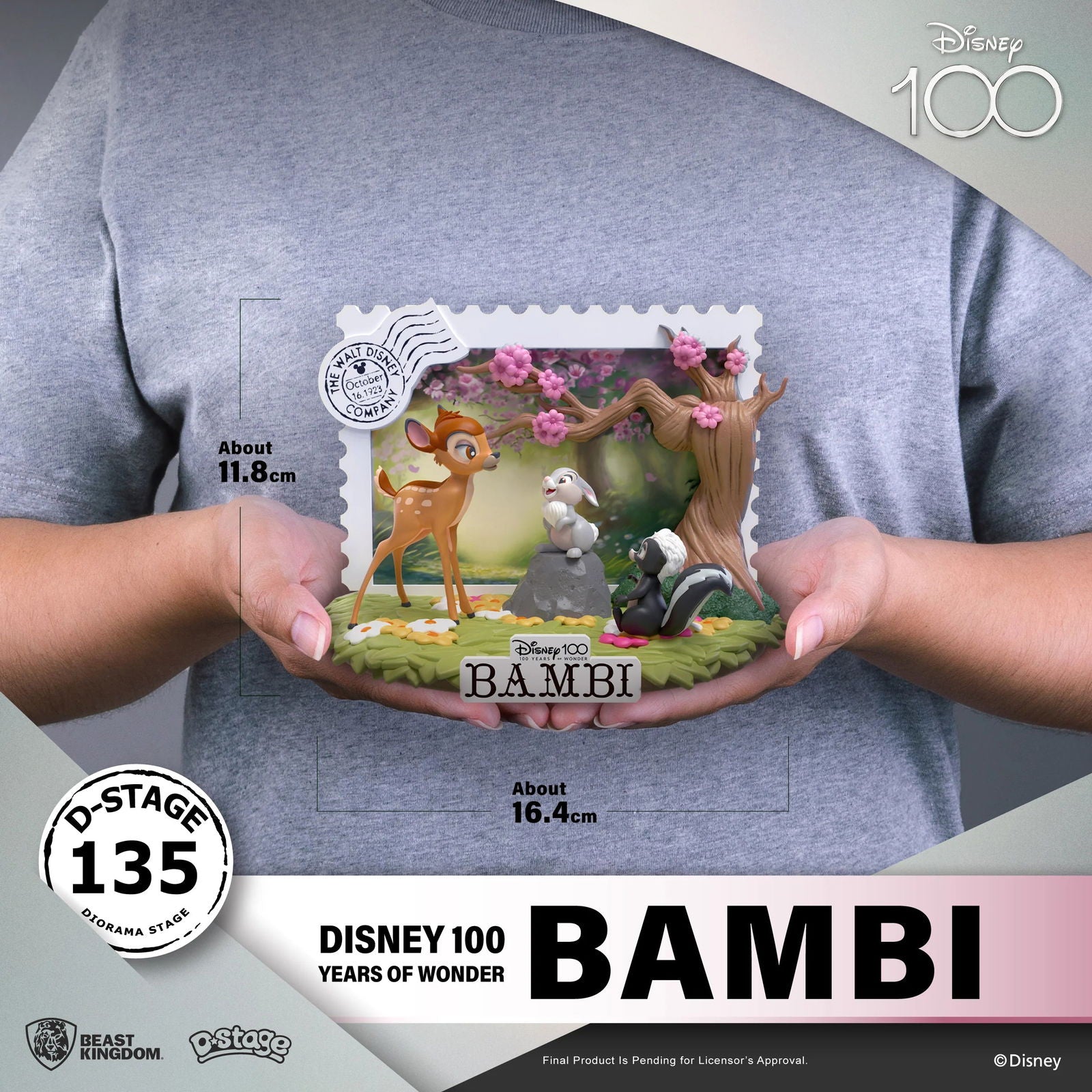 Beast Kingdom Collectible Disney 100 Years of Wonder Bambi Statue Figurine