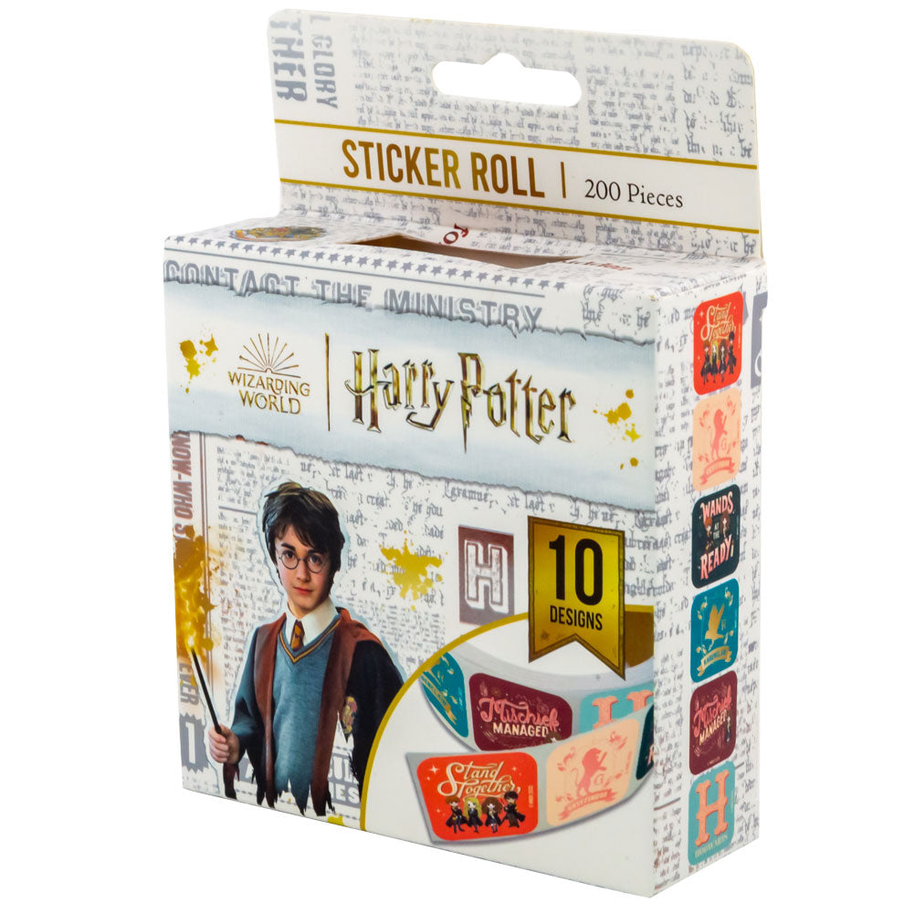 200-Piece Harry Potter Themed Sticker Box with 10 Designs