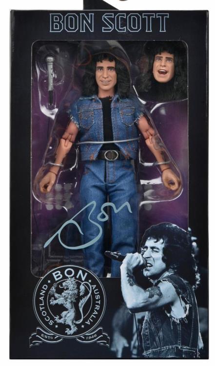 NECA Highly Detailed 8-Inch Clothed Action Figure of Bon Scott from AC/DC's Highway to Hell