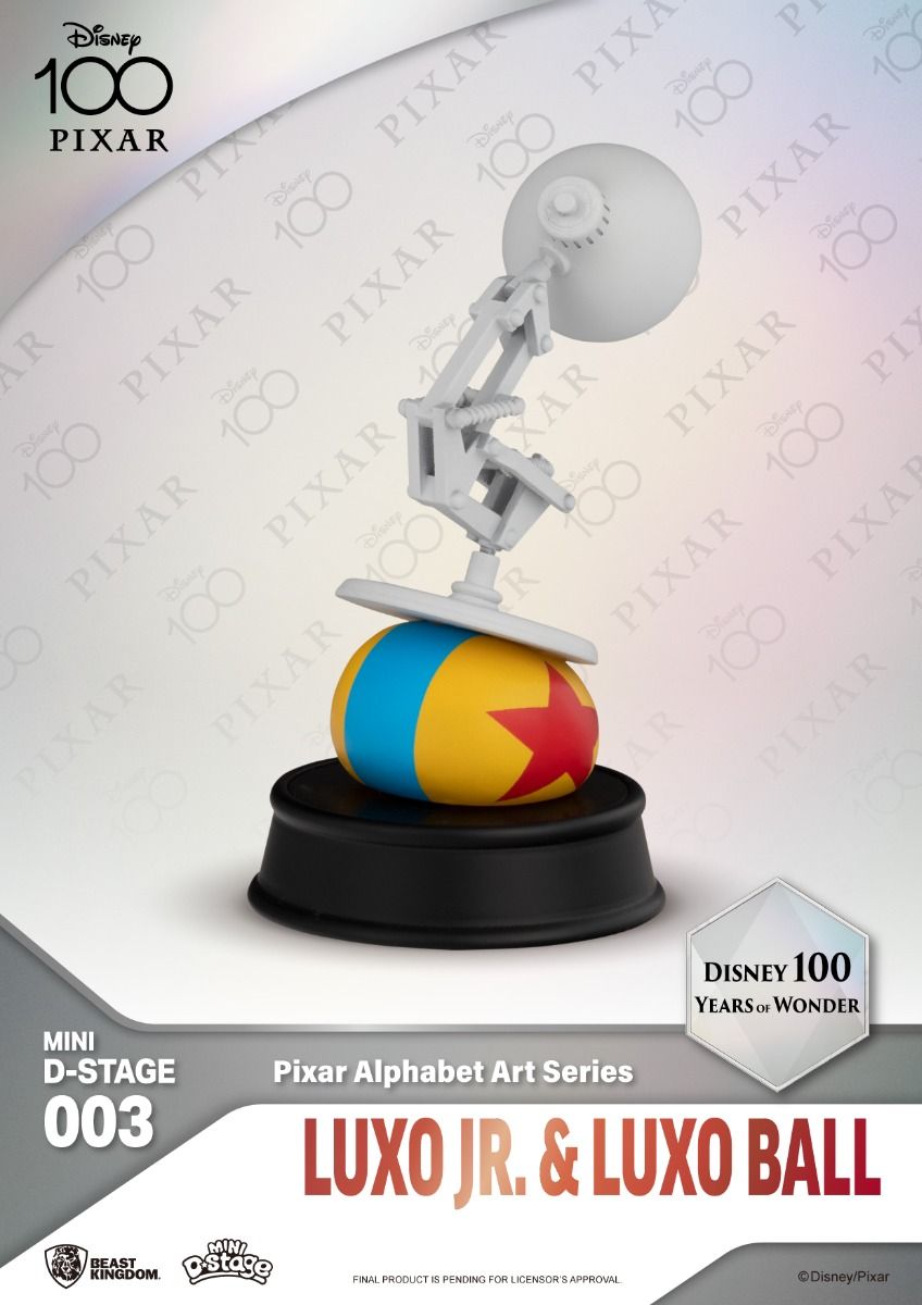 Mini Pixar Alphabet Art Statue Set for Disney's 100th Anniversary of Wonder