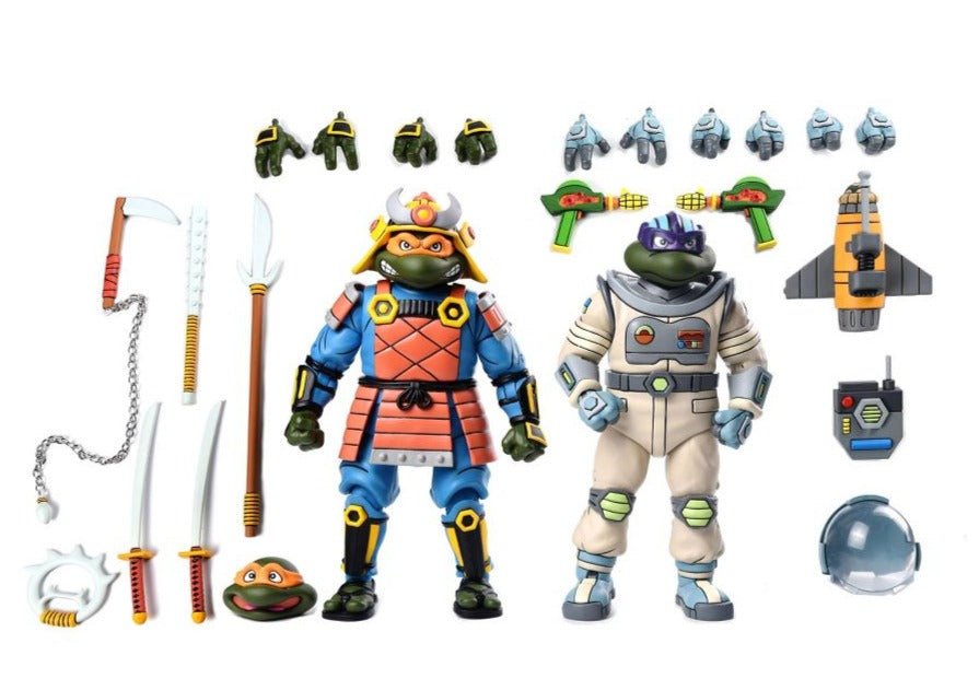 NECA 7-Inch Teenage Mutant Ninja Turtles Space & Samurai 2-Pack Action Figures