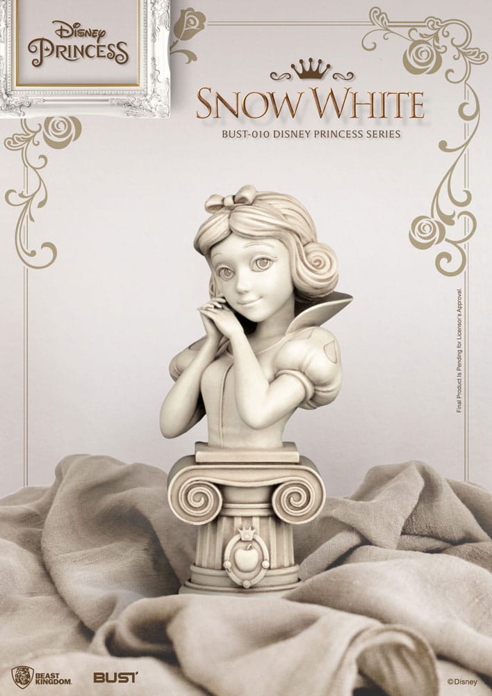 Disney Princess Series 15cm PVC Bust of Snow White with Engraved Base