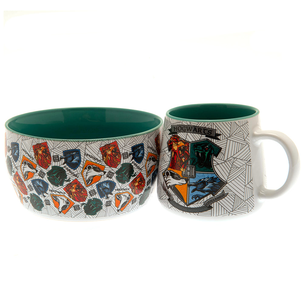 Magical Harry Potter Themed Breakfast Set with Glass