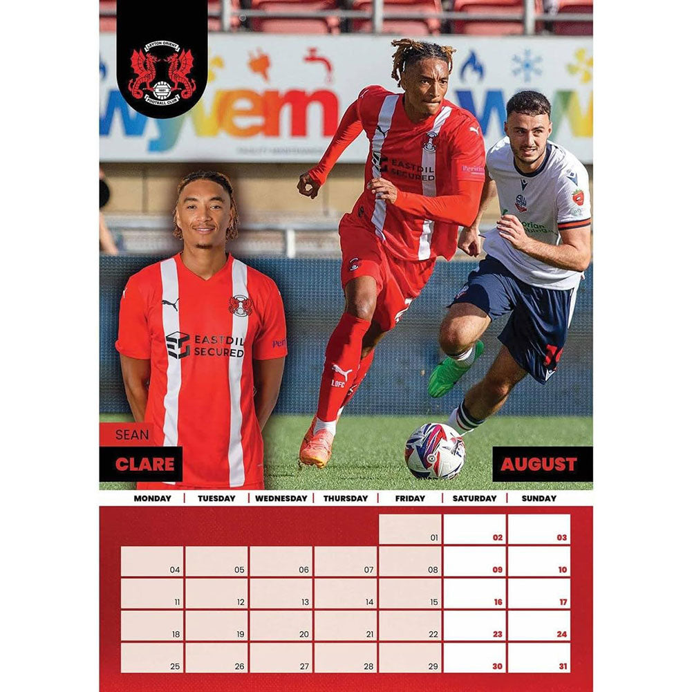 2025 Leyton Orient FC Stunning A3 Wall Calendar