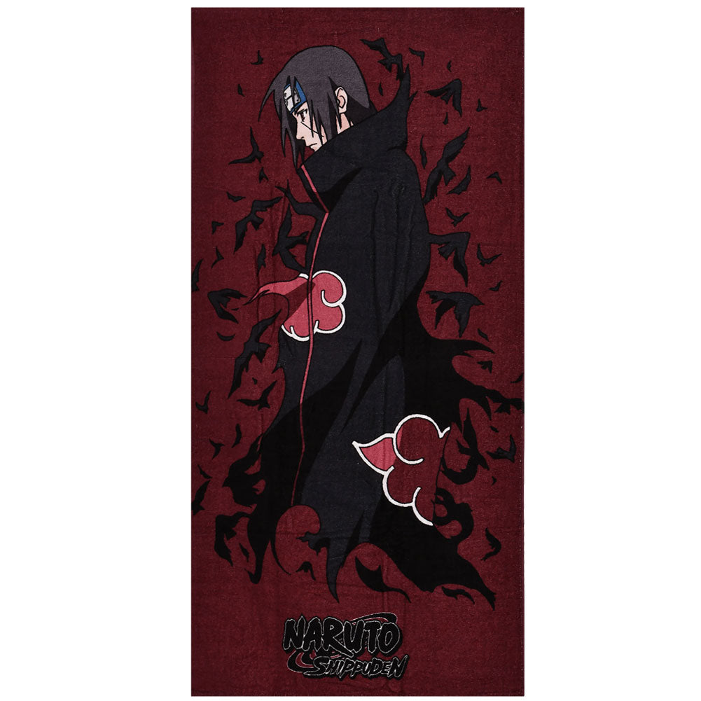 Soft and Vibrant 100% Cotton Naruto Shippuden Itachi Beach Towel