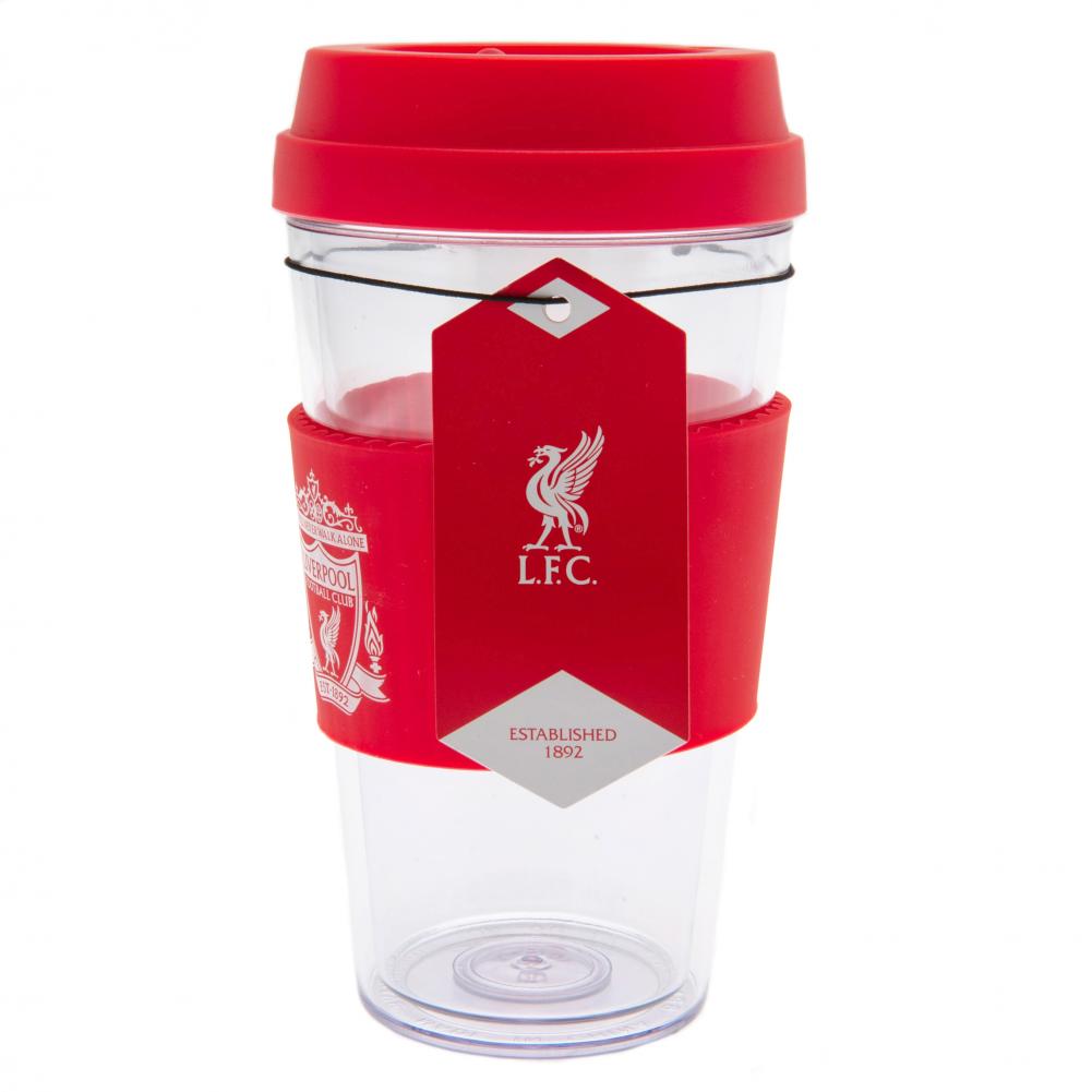 Silicone - Grip Travel Mug with Liverpool FC Crest