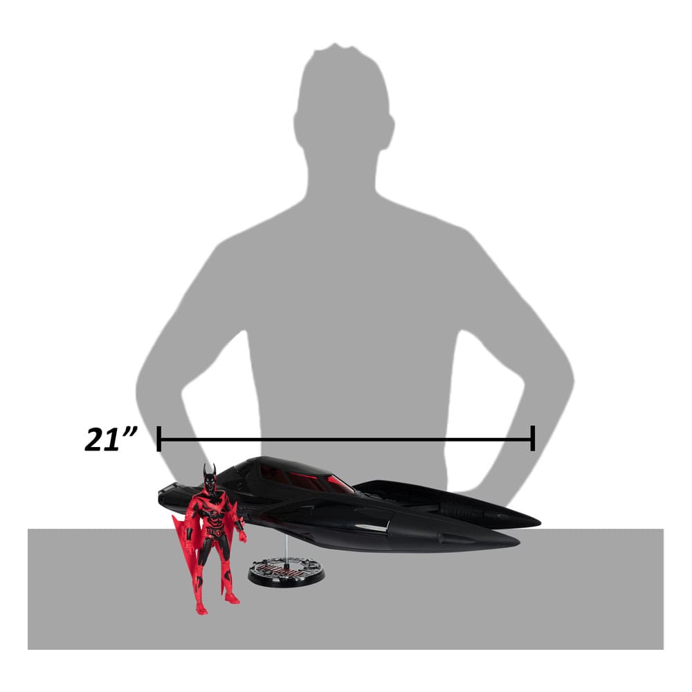 Exclusive McFarlane DC Multiverse Gold Label Batman Beyond Batman Action Figure and Batmobile Toy Set