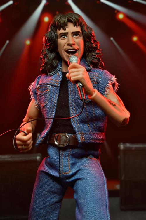 NECA Highly Detailed 8-Inch Clothed Action Figure of Bon Scott from AC/DC's Highway to Hell