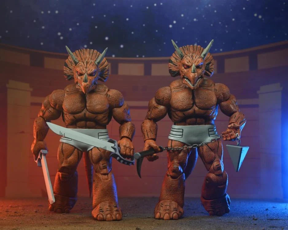 NECA 7-Inch Scale Collectible Action Figure of Triceraton Gladiator from Teenage Mutant Ninja Turtles (Mirage Comics)