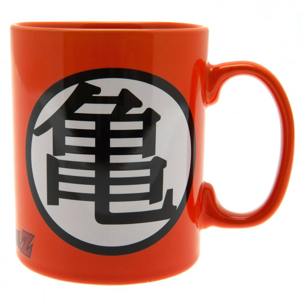 Vibrant Orange Dragon Ball Z-themed Ceramic Mega Mug