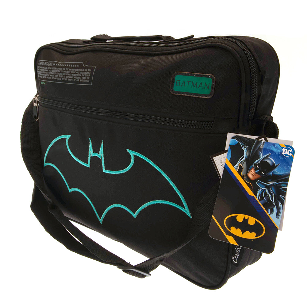 Cool Batman-themed PU Messenger Bag for Daily Use