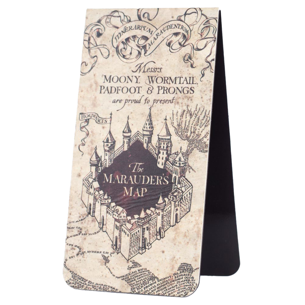 Harry Potter Themed Magnetic Bookmark Featuring Marauders Map Design