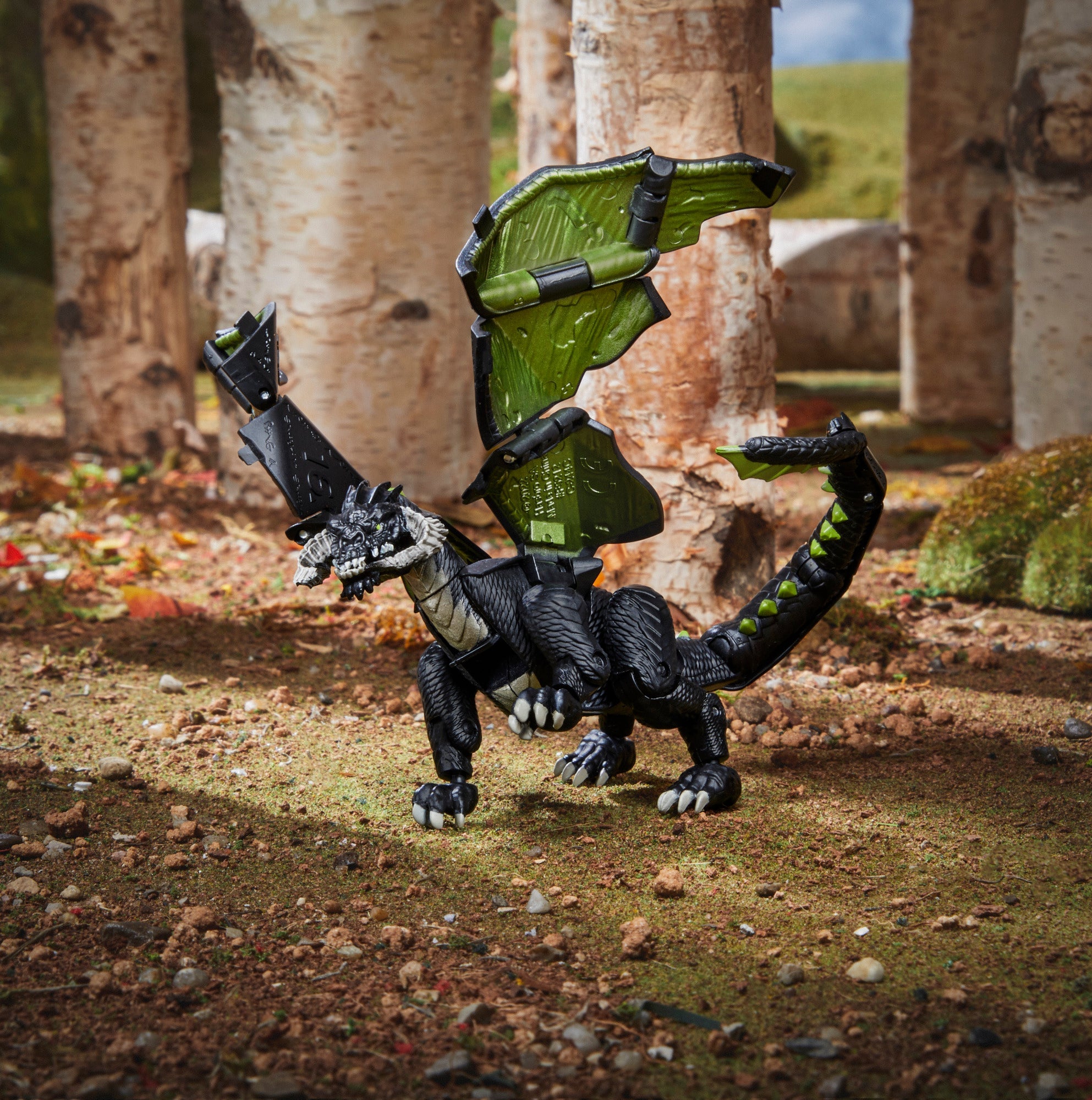 Dungeons & Dragons D&D Dicelings Transformable Black Dragon Action Figure