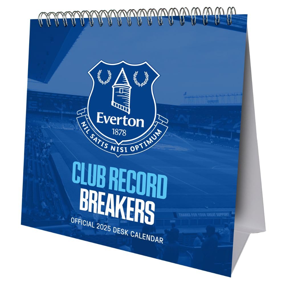 2025 Everton Football Club Desktop Display Calendar - Special Edition