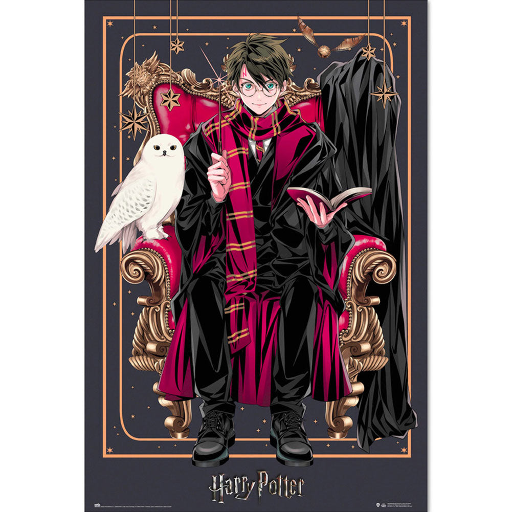 High-Resolution Harry Potter Dynasty Poster of Harry and Hedwig