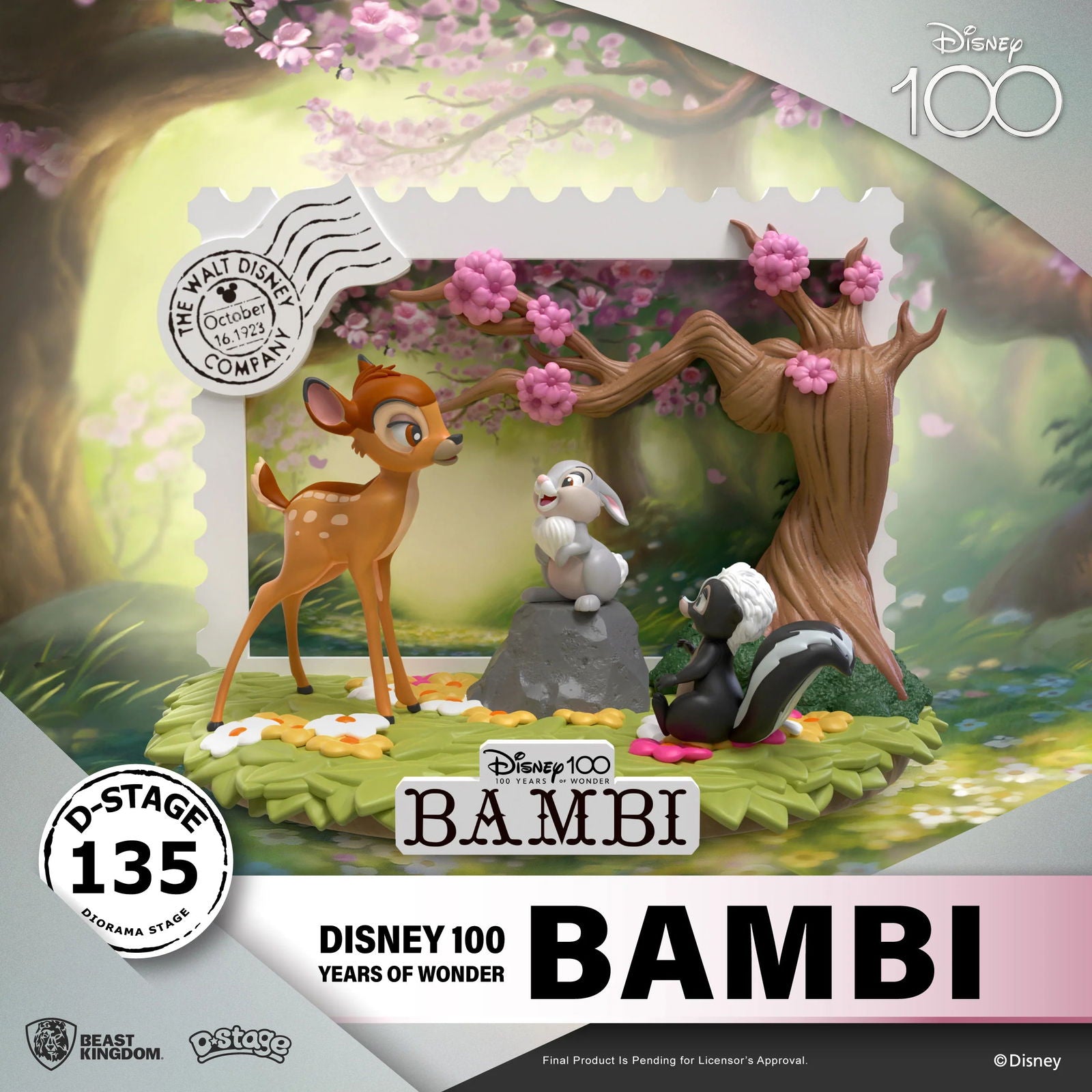 Beast Kingdom Collectible Disney 100 Years of Wonder Bambi Statue Figurine