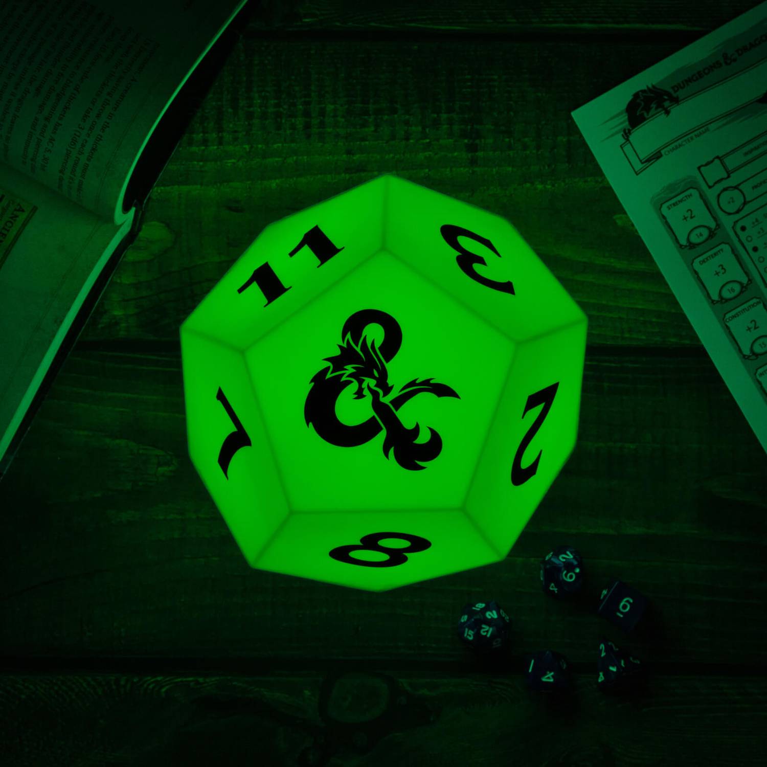 Dungeons and Dragons Decorative D12-Shaped Color-Changing Light